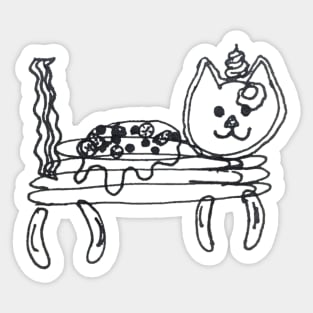 Badly Drawn Cat Sticker